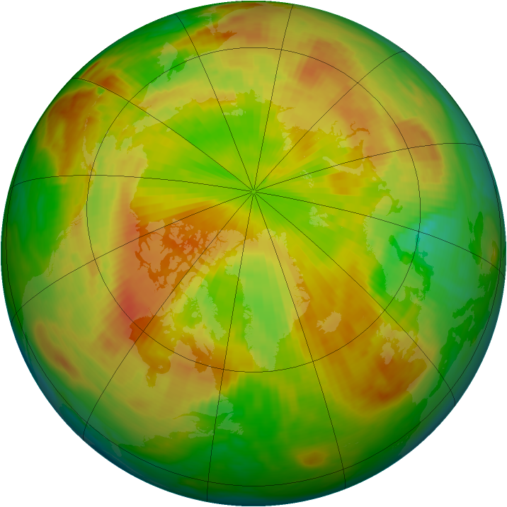 Arctic ozone map for 17 May 1983